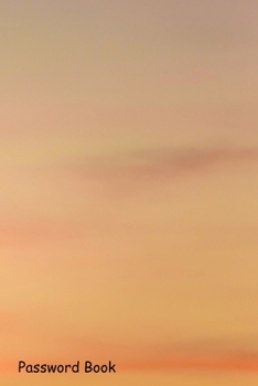 Password Book : Include Alphabetical Index with Soft Cloudy Gradient Pastel Abstract Sky Background