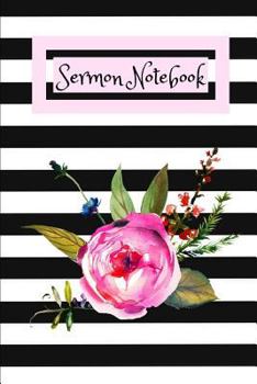 Paperback Sermon Notebook: Blank Journal for Women Worship Tool for Scripture Notes and Prayer Requests #14 Book