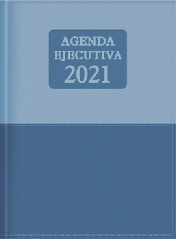 Imitation Leather 2021 Agenda Ejecutiva - Tesoros de Sabiduría - Azul/Azul Celeste: Agenda Ejecutivo Con Pensamientos Motivadores [Spanish] Book