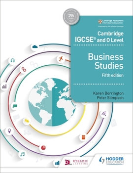 Paperback Cambridge Igcse and O Level Business Studies 5th Edition: Hodder Education Group Book
