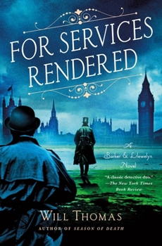 For Services Rendered: A Barker & Llewelyn Novel (A Barker & Llewelyn Novel, 17)