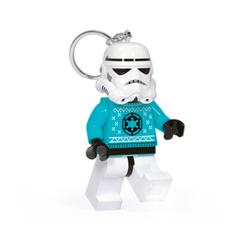 Toy Lego Star Wars Stormtrooper Ugly Sweater Keychain - 3 Inch Tall Figure Book