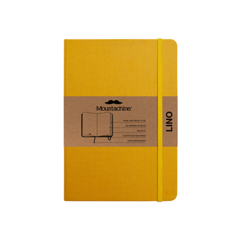 Paperback Moustachine Classic Linen Medium Sunflower Yellow Blank Flex Book