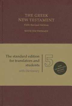 UBS 5th Revised Edition - Greek New Testament: With Greek-English Dictionary Red Hardcover