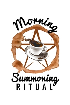 Notizbuch: Kaffee Morgenritual Pentagramm Koffein Geschenk 120 Seiten, 6X9 (Ca. A5), Karomuster (German Edition)