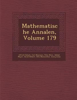 Paperback Mathematische Annalen, Volume 179 [German] Book
