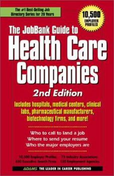 Paperback Job Guide to Health Care Companies 2nd Ed. Book