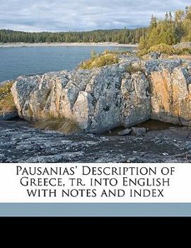 Paperback Pausanias' Description of Greece, Tr. Into English with Notes and Index Volume 1 Book