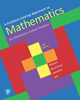 Hardcover A Problem Solving Approach to Mathematics for Elementary School Teachers Book