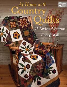 Paperback At Home with Country Quilts: 13 Patchwork Patterns Book