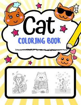 Paperback Cat Coloring Book: Super Cute Cat Coloring Pages, Perfect Cat Lover Gift Book