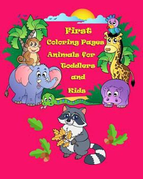 Paperback First Coloring Pages Animals For Toddlers and Kids Book