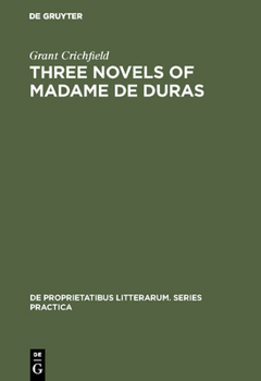 Hardcover Three novels of Madame de Duras Book