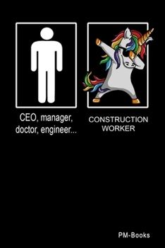 Paperback Construction Worker: Blanko A5 Notizbuch oder Heft f?r Bauarbeiter Book