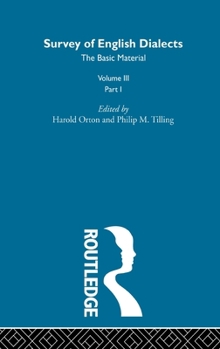 Hardcover Survey Eng Dialects Vol3 Prt1 Book