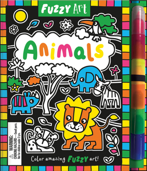 Hardcover Fuzzy Art Animals Book