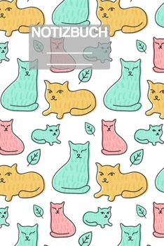 Notizbuch A5 Muster Zeichnung Katzen Katze Cat Cats Love Herbst Blätter: • 111 Seiten  • EXTRA Kalender 2020 •  Einzigartig •  Kariert •  Karo •  Raster  • Geschenk • Geschenkidee (German Edition)