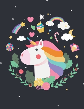 Magical Unicorn #11, Unicorn Wide Ruled Journal for Kids Girls, Childhood Memories for Kids, Drawing Journal for Kids: Diary for Kids, 8.5"x11", 100+ ... Notebook for Kids, Black and White Interior