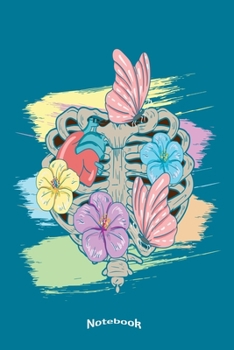 My Pastel Goth Notebook: Colorful Notebook, Diary or Journal Gift for Pastel Goth Subculture Ribcage, Flowers and Butterfly Fans and Lovers for with ... Cream Paper, Glossy Finished Soft Cover