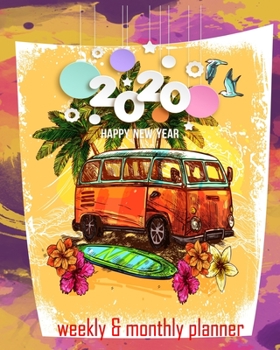 Happy new year 2020 Planner Weekly and Monthly: Jan 1, 2020 to Dec 31, 2020: Weekly & Monthly Planner + Calendar Views | Inspirational Quotes and Navy ... December 2020 (2020 Pretty Simple Planners)