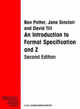 Paperback Introduction Formal Specification and Z Book