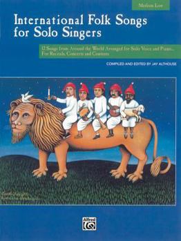 Paperback International Folk Songs for Solo Singers: Medium Low Voice Book