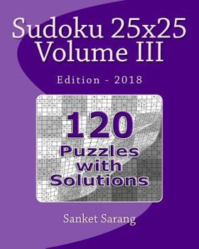 Paperback Sudoku 25x25 Vol III: Volume III Book
