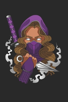 Ninja Girl Notebook - Anime Fans Journal Planner: Manga Japanese Organizer For Men Women Kids Dot Grid