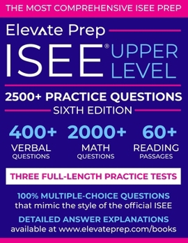 Paperback ISEE Upper Level: 2500+ Practice Questions Book