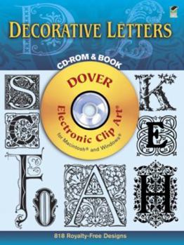 Paperback Decorative Letters CD-ROM and Book [With For Macintosh and Windowa] Book