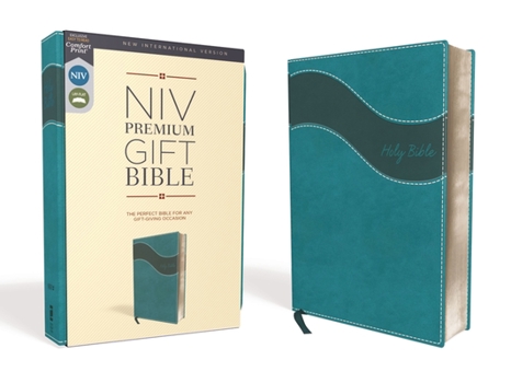 Imitation Leather Niv, Premium Gift Bible, Leathersoft, Blue, Red Letter Edition, Comfort Print Book