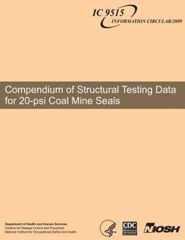 Paperback Compendium of Structural Testing Data for 20-psi Coal Mine Seals Book