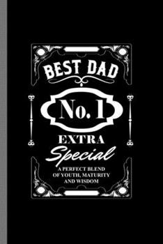 Paperback Best Dad: Best Dad Funny Menu Papa Daddy Father's Day Gift (6"x9") Dot Grid notebook Journal to write in Book