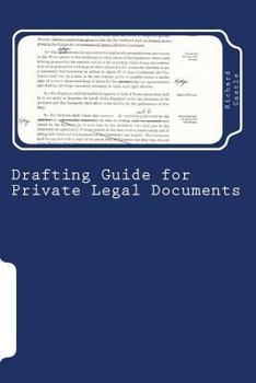 Paperback Drafting Guide for Private Legal Documents Book