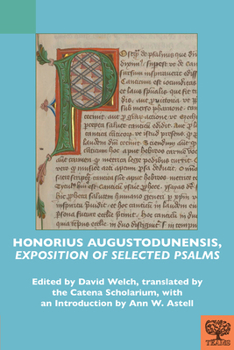 Paperback Honorius Augustodunensis, 'Exposition of Selected Psalms' [Latin] Book