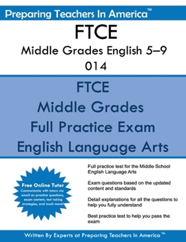 Paperback FTCE Middle Grades English 5-9 014: FTCE English 014 Book