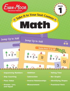 Paperback Take It to Your Seat: Math Centers, Grade 1 Teacher Resource Book