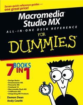 Paperback Macromedia Studio MX All in One Desk Reference for Dummies Book
