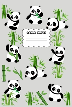 Paperback Panda Notes: Notebook Cute Giant Panda Gifts for Panda Lover Primary Composition Book for Kids & Teenage Girls Pretty Panda Noteboo Book