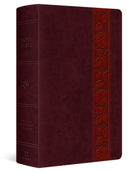 Imitation Leather ESV Large Print Personal Size Bible, Red Letter (Trutone, Mahogany, Trellis Design) Book