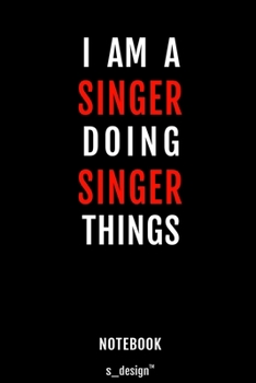Notebook for Singers / Singer: awesome handy Note Book [120 blank lined ruled pages]