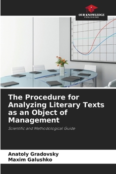 The Procedure for Analyzing Literary Texts as an Object of Management