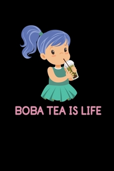 Boba Tea is Life: Graph Paper Journal / Notebook / Diary Gift - 6”x9” - 120 pages - Graph Paper - 5mm x 5mm - Matte Cover