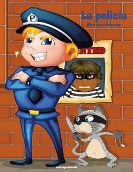 Paperback La policía libro para colorear 1 [Spanish] Book