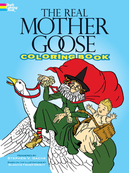 Paperback The Real Mother Goose Coloring Book