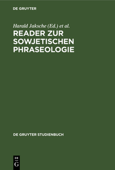 Hardcover Reader Zur Sowjetischen Phraseologie [German] Book