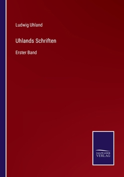 Paperback Uhlands Schriften: Erster Band [German] Book