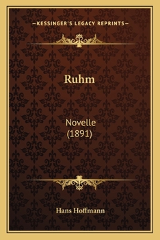 Paperback Ruhm: Novelle (1891) Book