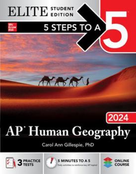 Paperback 5 Steps to a 5: AP Human Geography 2024 Elite Student Edition Book