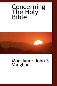 Paperback Concerning the Holy Bible Book